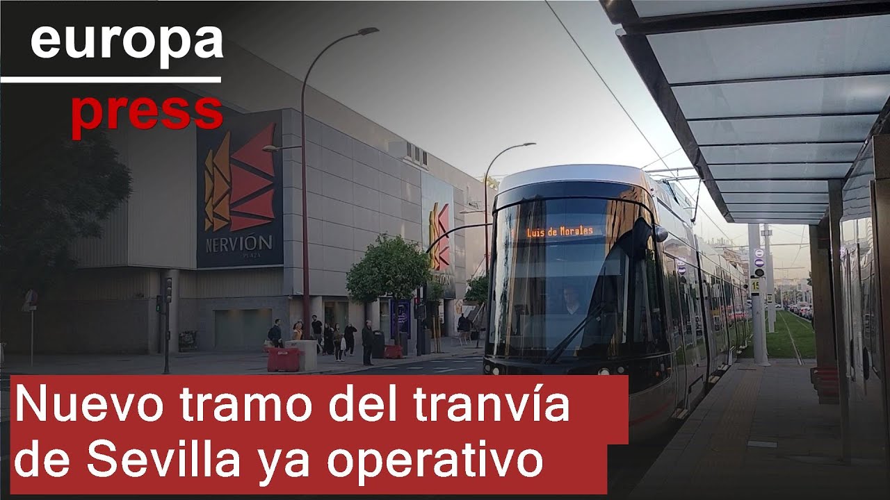 En servicio el tramo de Luis de Morales de la ampliación del tranvía de Sevilla
