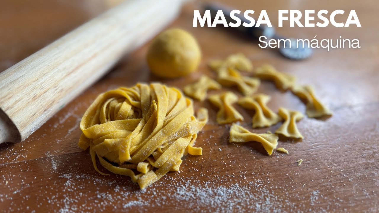 Aprende a fazer massa fresca em casa | Fácil e sem máquinas