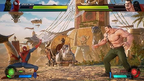 MARVEL VS CAPCOM INFINITE HULK & SPIDER MAN VS VENOM & HAGGAR#hulksmash #gaming #capcom #gameplay