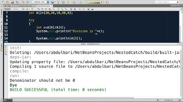 Lecture 18.4 : Multiple & Nested Try Catch — [Abdul Bari] Java Course