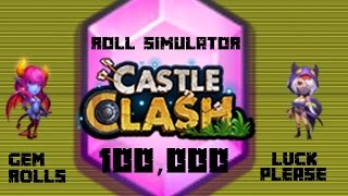 *Castle Clash* RollSim 100k gems!!! screenshot 2