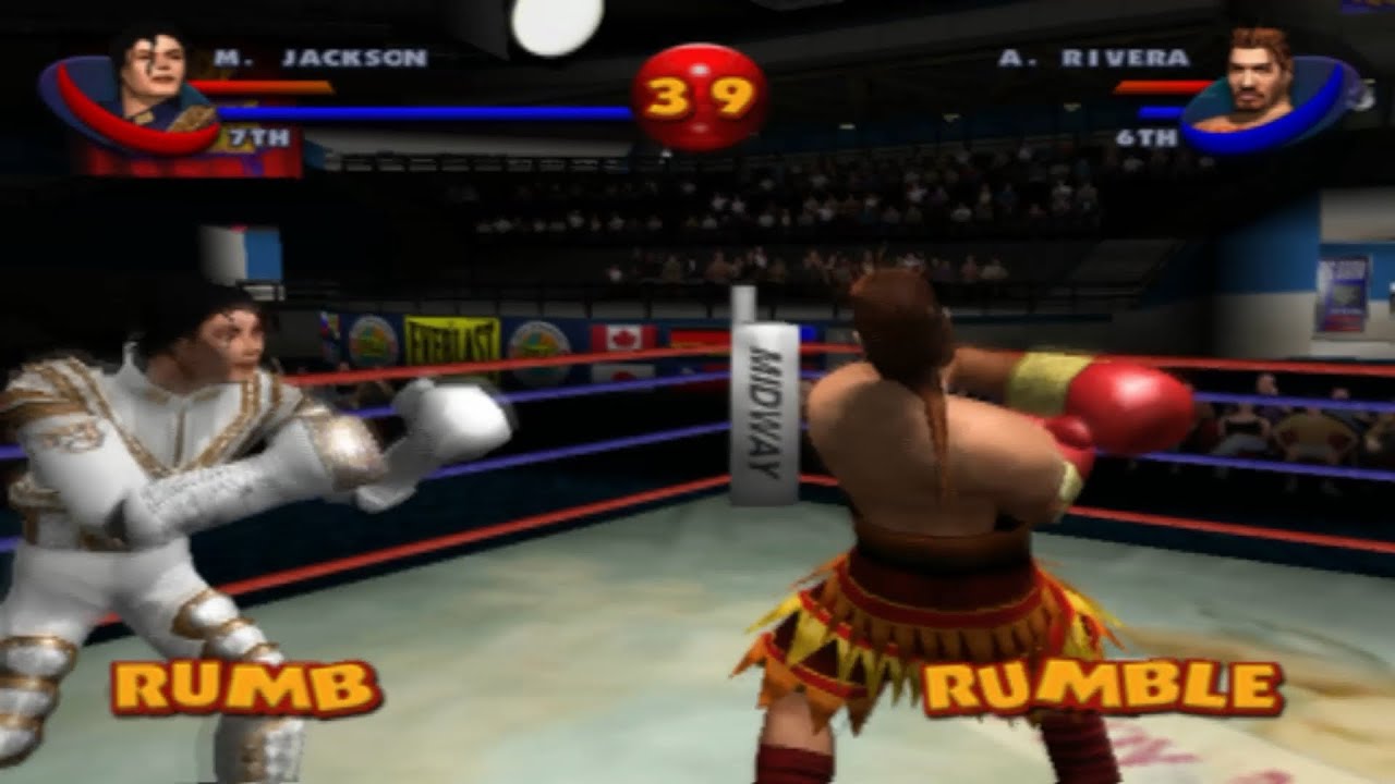 Ready 2 Rumble : Round 2 - Michael Jackson VS Angel Rivera (PS2) 