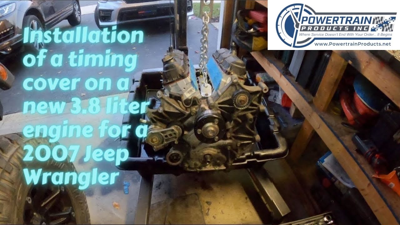 Jeep Wrangler  engine swap | Part 5 - Install of timing cover - YouTube