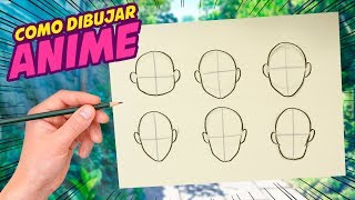 COMO DIBUJAR ANIME FACIL - Como dibujar cabezas para diferentes personajes