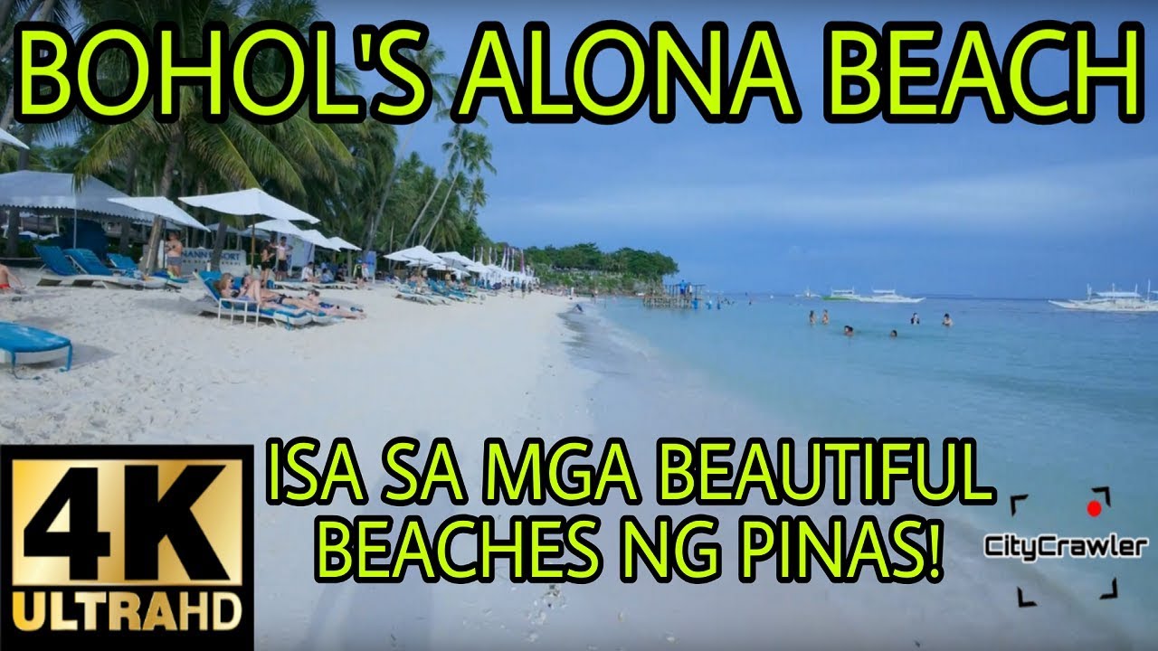【4K】BOHOL: Alona Beach at Panglao Island, Philippines