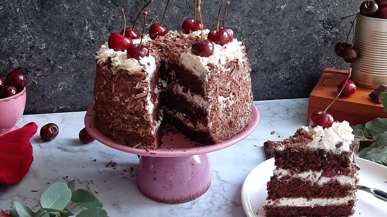 Recette de la forêt noir قاطو فوري نوار بأبسط طريقة