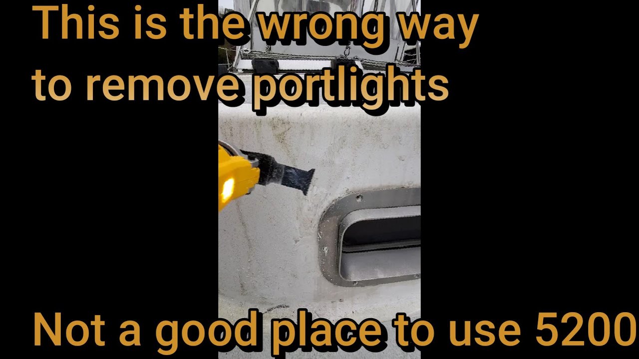 DIY Sailboat Refit. How we struggle to Remove Portlights Endeavour 52 Sailboat S 1 Ep 20
