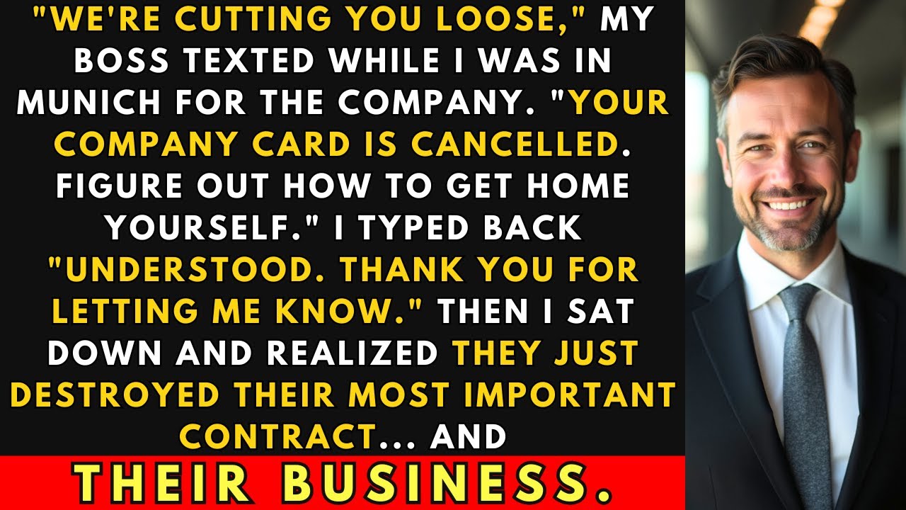 They Fired Me Via Text In Munich; Cancelled My Company Card | Office Revenge