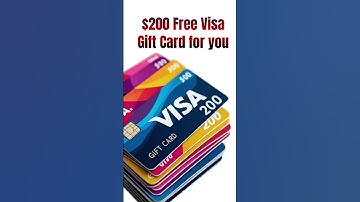 🔥 Free Visa Gift Card 2025 | How to Get a $200 Gift Card Visa Free 💳 #visagiftcard #shorts