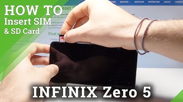 How to Insert SIM & SD Card into INFINIX Zero 5 - Where Are Card Slots