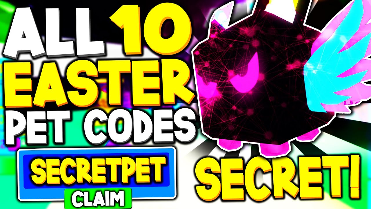 All 10 Secret Easter Pet Update Codes In Bubble Gum Simulator Roblox Youtube - roblox arsenal codes soggy dollar