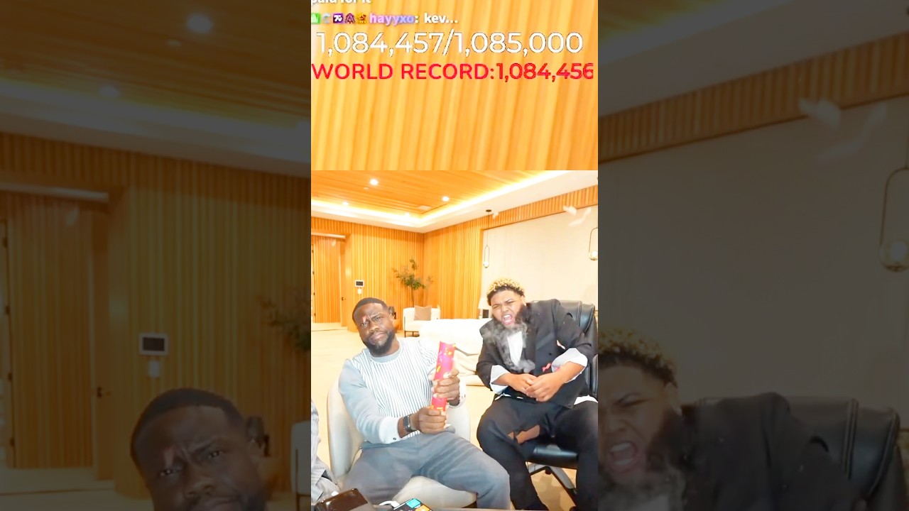 Kevin Hart didn’t realize Kai had hit 1 million Subs 😂