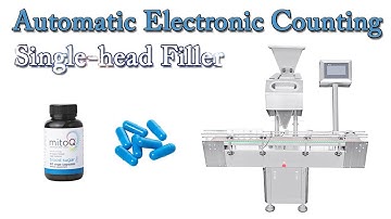 Automatic Electronic Counting Single Head Filler for Capsules Bottle Filling Machine
