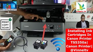 Installing Ink Cartridges In Canon Printer TS5350a|Canon Printer|@Vinneltv