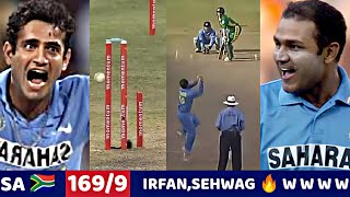 SEHWAG 2WKT \& IRFAN PATHAN 3WKT VS SOUTH AFRICA |IND VS SA 2ND ODI 2005 | MOST SHOCKING BOWLING EVER