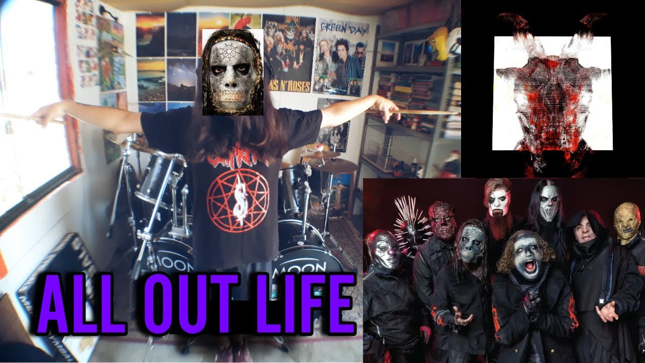 "ALL OUT LIFE" SLIPKNOT DRUM COVER WITH JAY WEINBERG DRUM KIT YouTube