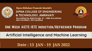 Celebrity Day 5 Session 2: AICTE-ISTE Induction/Refresher Program 2021-22 on AI/ML Wealth