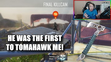 HE HIT THE FIRST CROSS MAP TOMAHAWK TRICKSHOT ON ME!