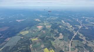 8-Way Skydiving Formation | Insane Point-to-Point Speed  day 3 jump 2