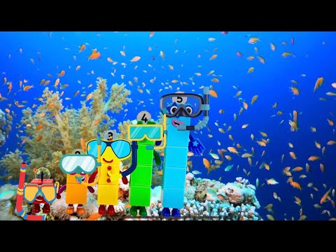 NUMBERBLOKS Toys Go Snorkeling In The Ocean Counting Fish! @TinyTreasuresandToys