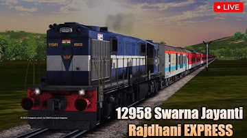 12958 Swarna Jayanti Rajdhani Exp|| Ajmer to Marwar Jn | || Open Rails