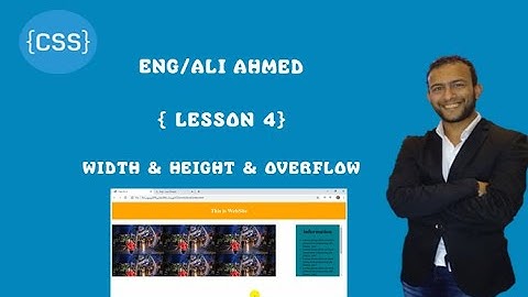 width & height & overflow in Css