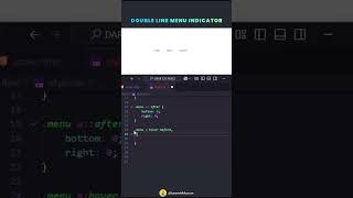 Double Line Menu Indicator pure CSS | Navigation menu | css html | easy | code | CodeMinds