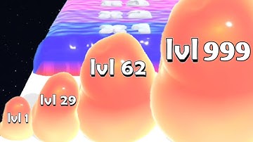 JELLY RAID - Level Up Jelly Blob Run - Satisfying Asmr Gameplay