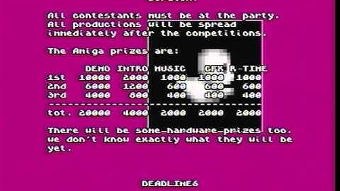 AMIGA-Demo "Movement, Accession & Complex: Assembly 93 Invitation"