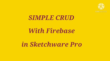 Simple CRUD App with Firebase Database in Sketchware Pro Demo