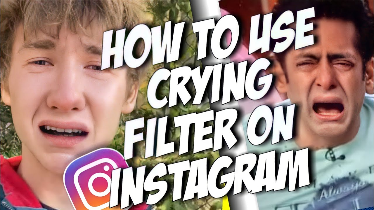 How to crying/weeping filter on Instagram reels Crying Filter in