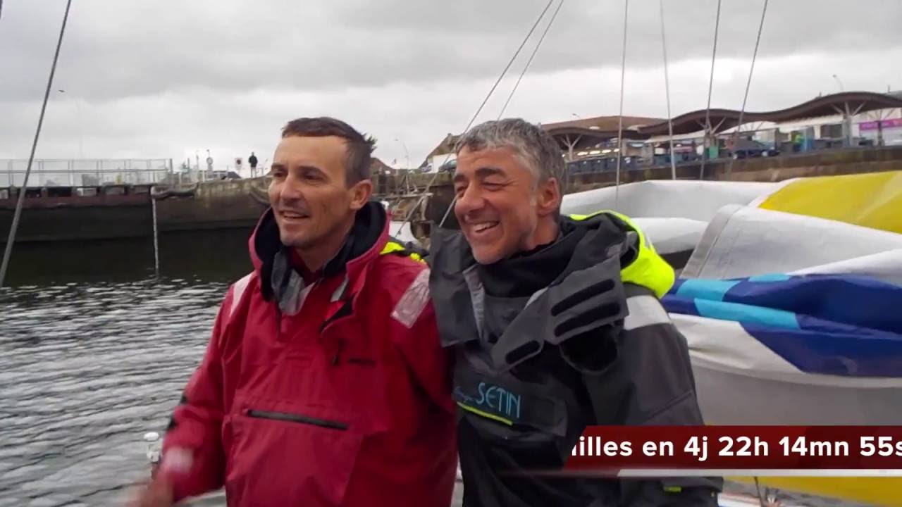 Arrivée de la Normandy Channel Race 2016 - Class40 Groupe SETIN