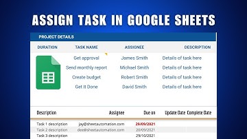 How to assign tasks in Google Sheets 2026