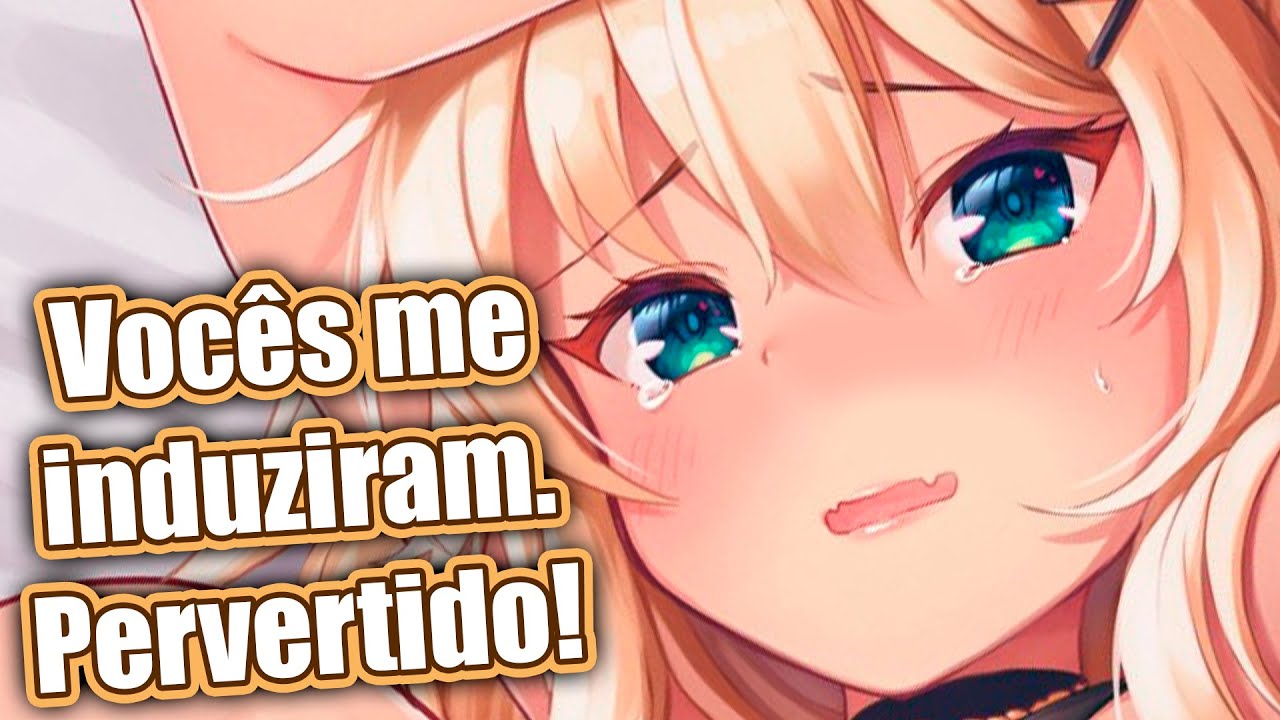 Haachama acaba caindo na pegadinha pervertida do chat e reclama! [Hololive sub BR]