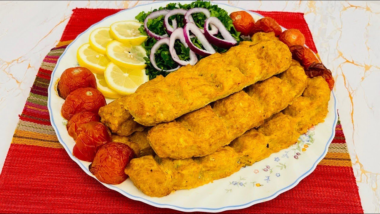 ChickenKoobideh ،کوبیده مرغ بدون زغال ،در فر خونگی