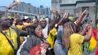 Fans celebrate Ghana scores late goal for thrilling 1-0 World Cup win over Panama
