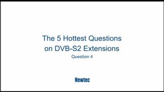 How Long Will it Take Customers to Adopt the DVB-S2 Extensions (Question 4 of 5)