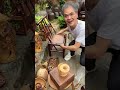 Smooth wood carving magic revealed #woodworking #explore #tredingshorts #wood magic video #craft#diy