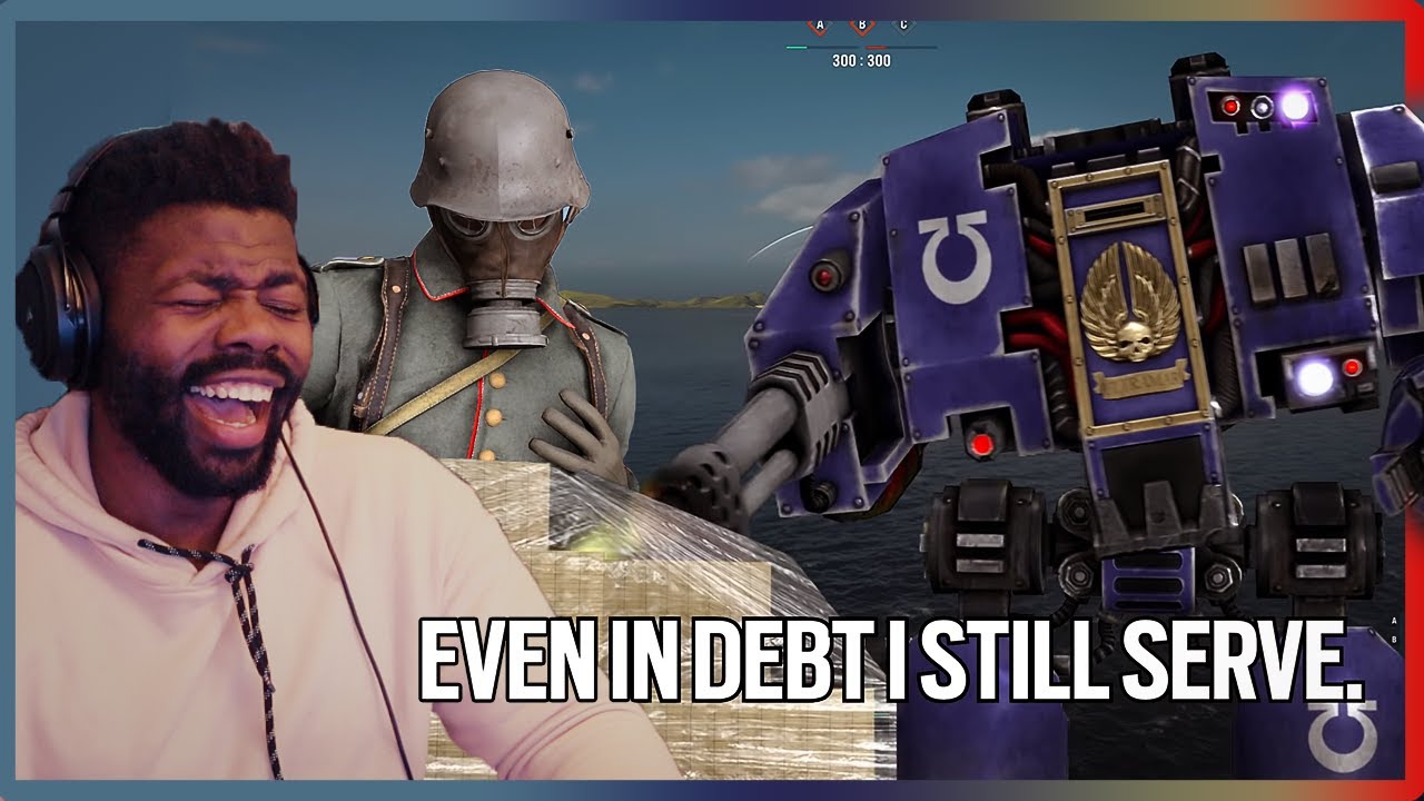 BLOOD FOR THE BLOOD GOD | World of Warships by Russian Badger  || REACTION!!!