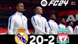 WHAT HAPPEN IF MESSI, RONALDO, MBAPPE, NEYMAR, PLAY TOGETHER ON REAL MADRID VS LIVERPOOL