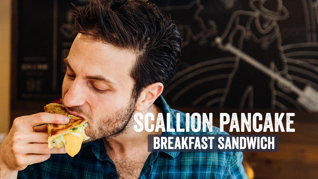 Scallion Pancake Breakfast Sandwich from Mei Mei Boston's Best