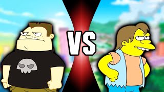 Buford Van Stomm Vs Nelson Muntz Phineas And Ferbthe Simpsons Fmdbt