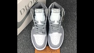 Christian Dior x Jordan Brand Air Jordan 1 AIR Dior Jumpman Wings nike hige sneakers unboxing