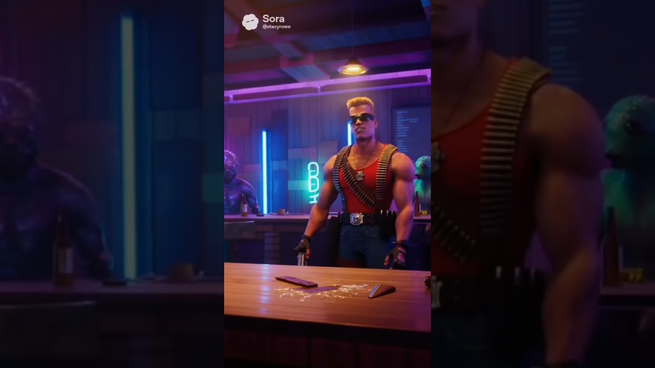 Duke nukem's at the bar drinking duprica and the Nemesis Shirley fighting at Taco Bell 