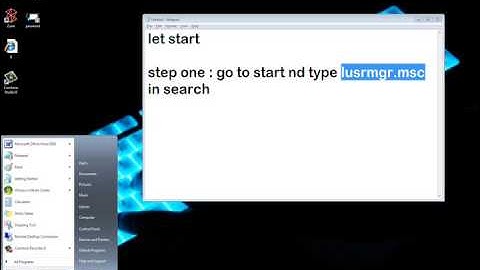 How to Change Administrator Password in Windows 7