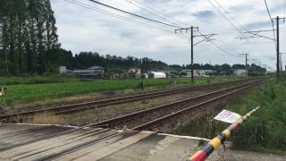『EF81-133・寝台特急 カシオペアクルーズ』2016/7/2②(JR信越本線・田上駅～矢代田駅｢大沢第2踏切｣)