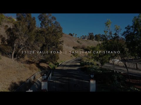 33128 Valle Road, San Juan Capistrano, CA home video tour