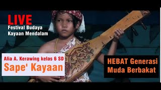 😍🔥HEBAT Gadis Cilik Juara 1 Sape' Kayaan 🏆 (Festival Budaya Kayaan Mendalam) Sape' Dayak