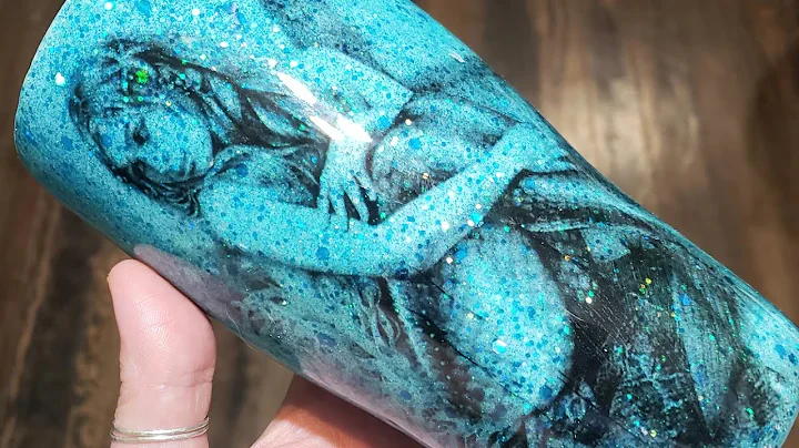 Mermaid Tumbler Inspired by Lisa Wyatt Art! Tempor...