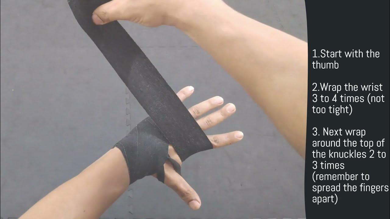 How to Wrap your Hands for Kickboxing YouTube